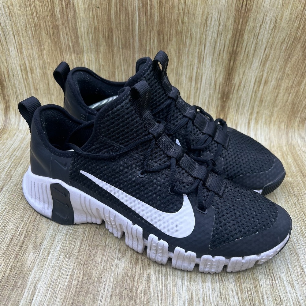 Nike Free Metcon 3 Men's 13 Black White Mesh Low Top Training Shoes CJ0861-010